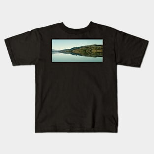 Cromwell Dam Reflections, New Zealand Kids T-Shirt